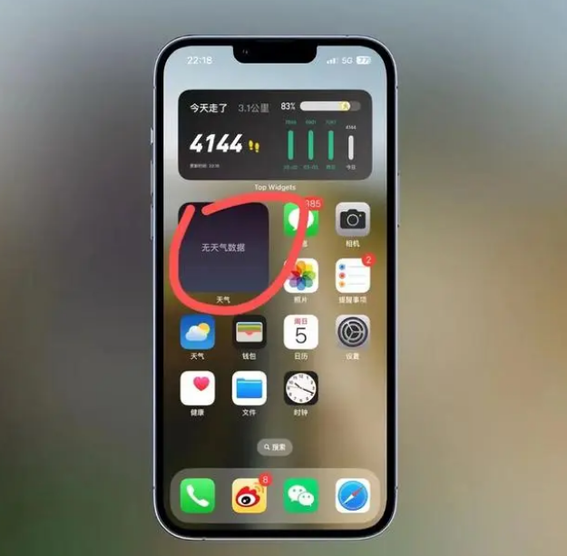 桃城苹果手机维修分享:iOS16主屏幕天气小组件无法正常工作怎么办？ 
