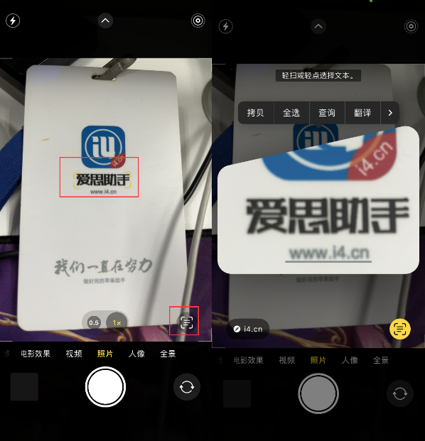 桃城苹果手机维修分享升级iOS 16后如何通过相机翻译文本 