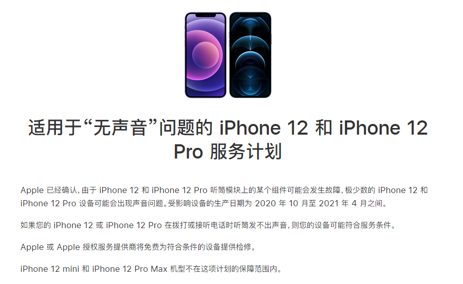 桃城苹果手机维修分享iPhone 12/Pro 拨打或接听电话时无声音怎么办 