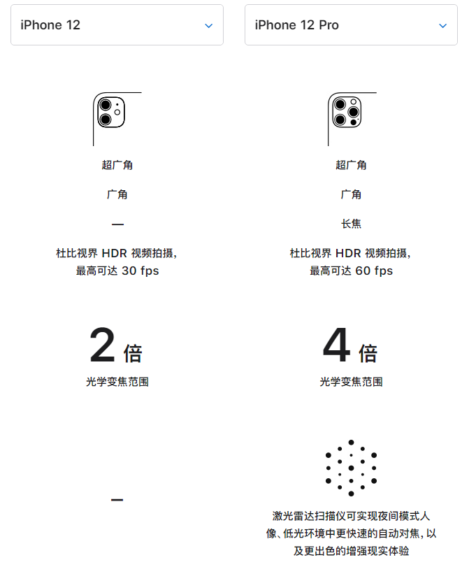 桃城苹果手机维修分享苹果 iPhone 12 与 iPhone 12 Pro 选哪款 